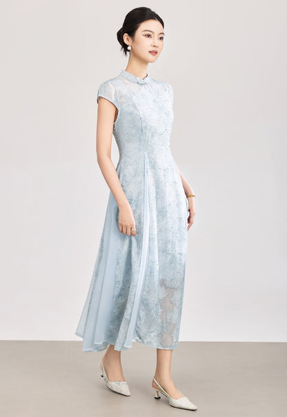 Valentina Embroidered Floral Maxi Dress