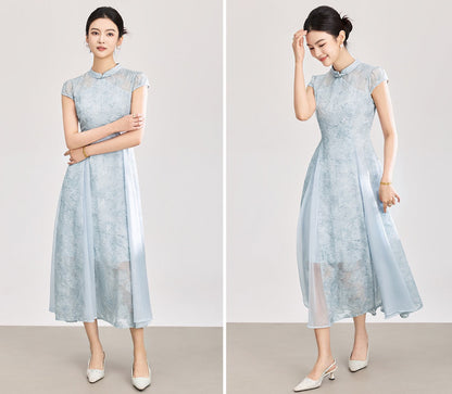 Valentina Embroidered Floral Maxi Dress