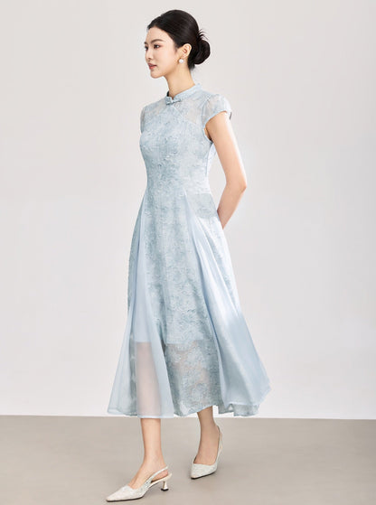 Valentina Embroidered Floral Maxi Dress