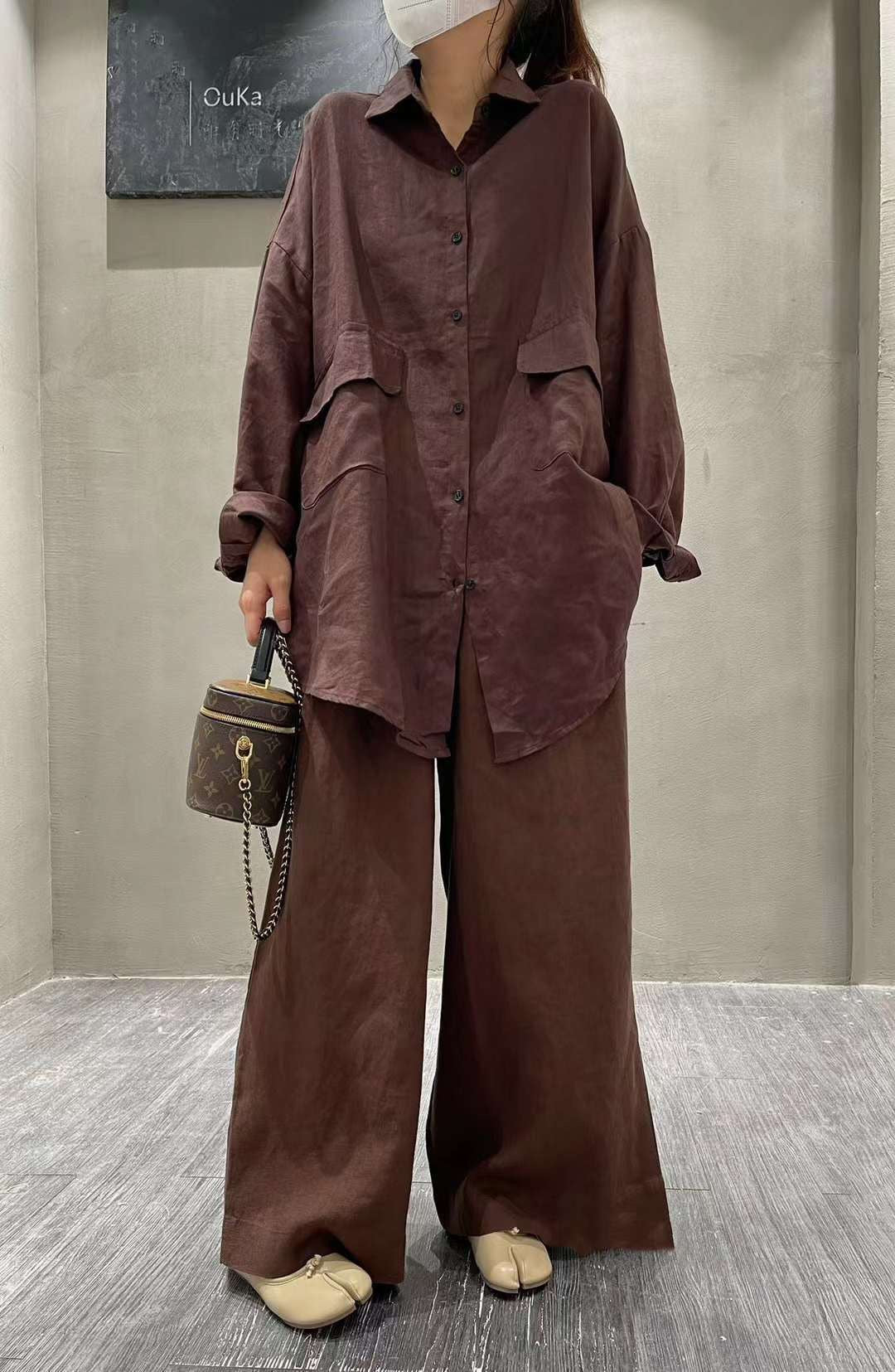 Siena Linen Blend Shirt & Pants Set