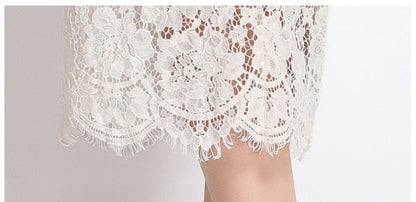Élodie Lace Embellished Midi Dress