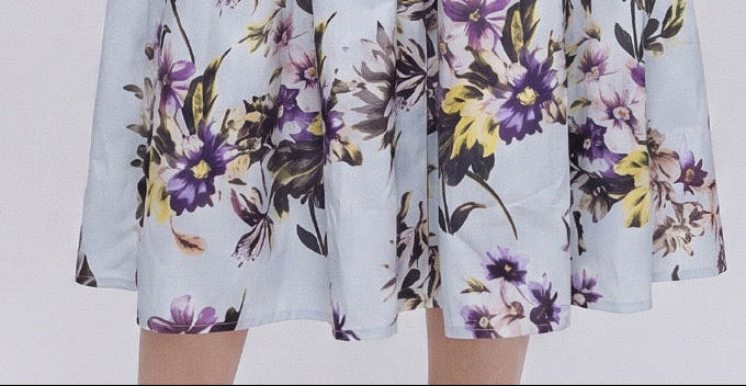 Rosalie Floral Belted Midi Dress