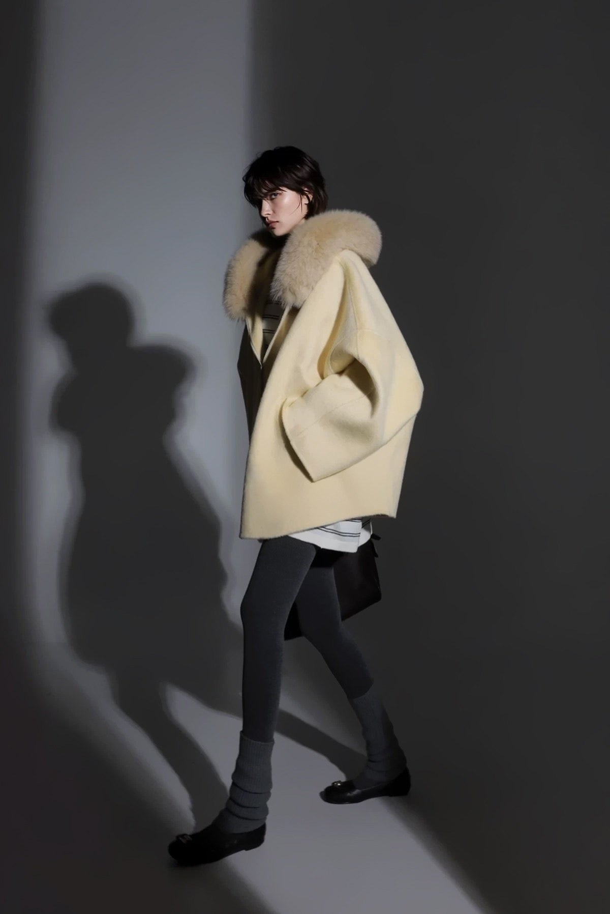 Aurelia Hooded Premium 90% Wool Cocoon Coat
