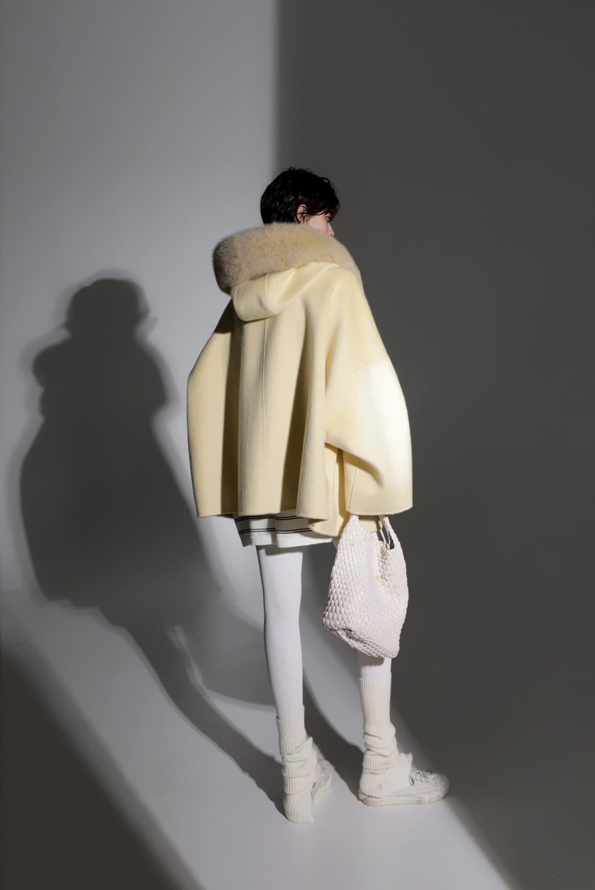 Aurelia Hooded Premium 90% Wool Cocoon Coat