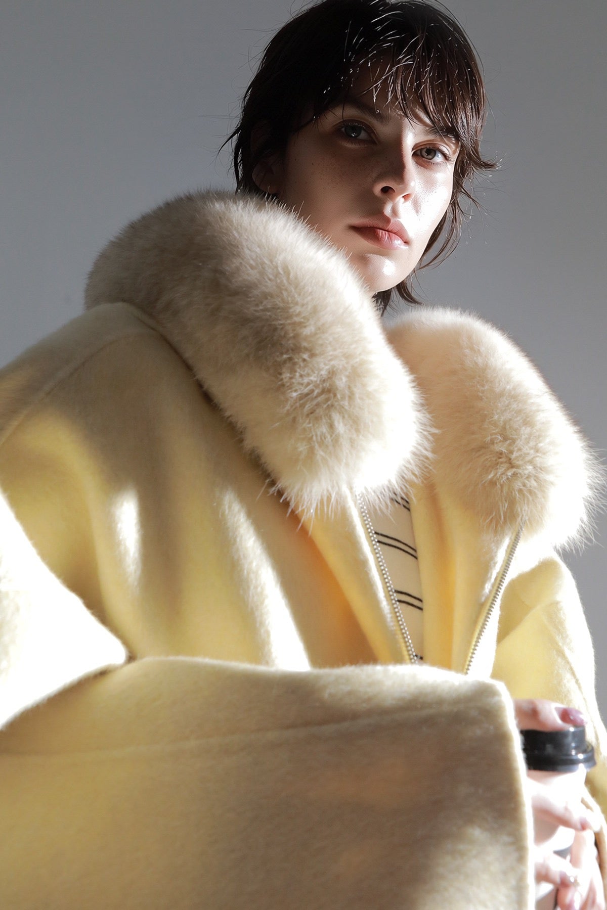 Aurelia Hooded Premium 90% Wool Cocoon Coat