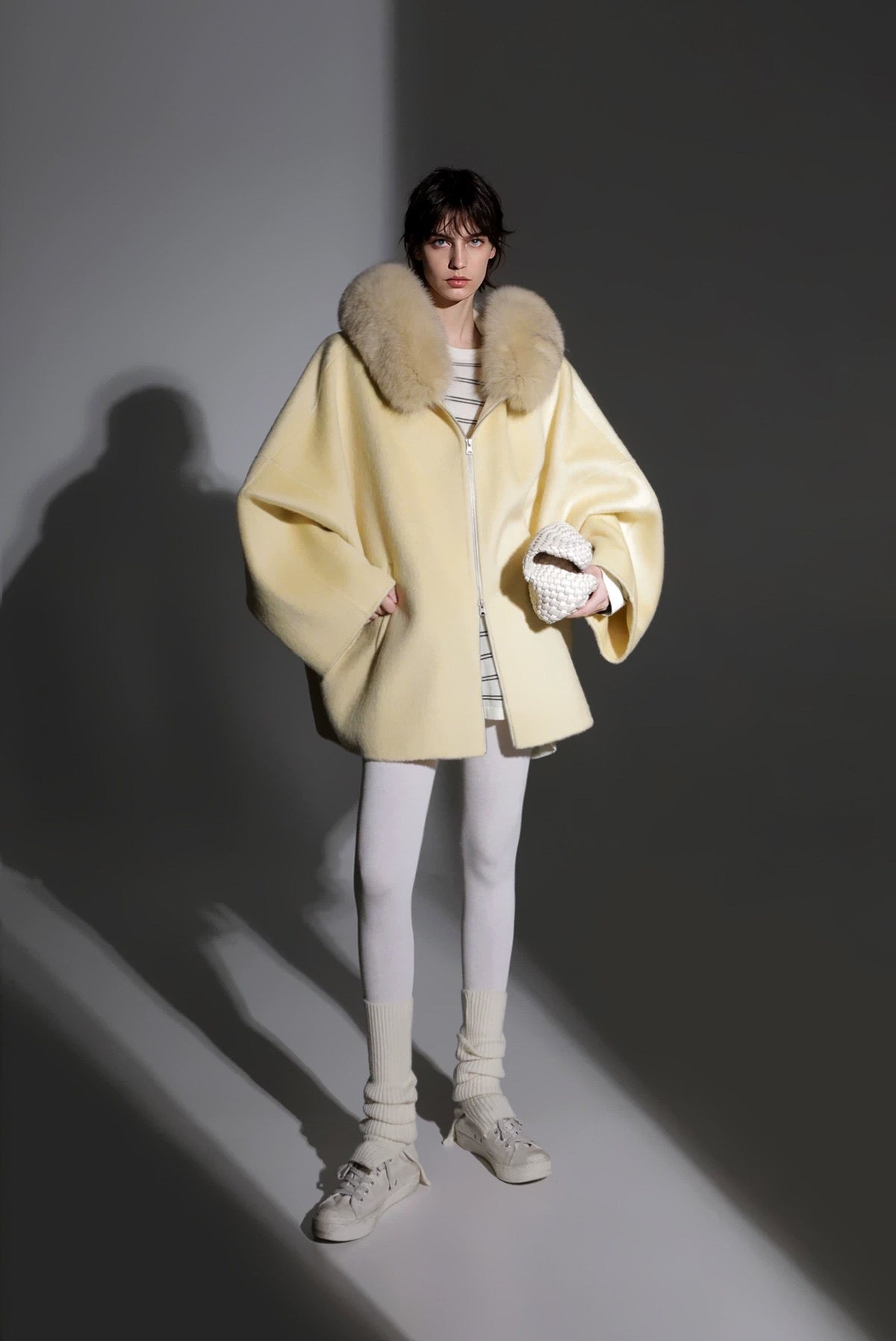 Aurelia Hooded Premium 90% Wool Cocoon Coat