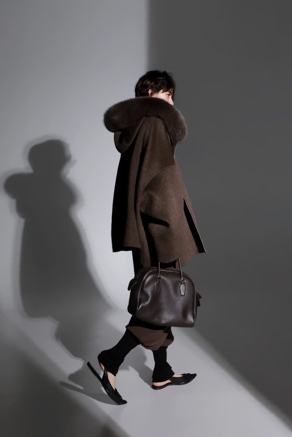 Aurelia Hooded Premium 90% Wool Cocoon Coat