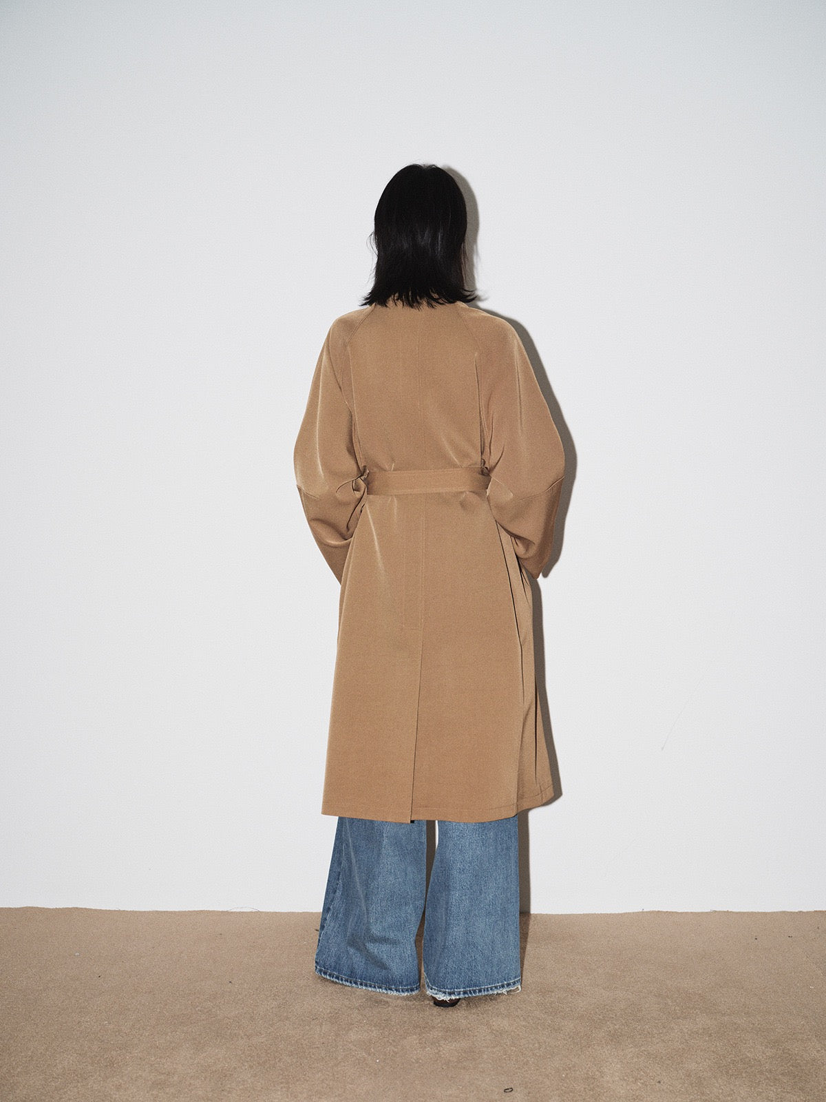 Amelie Stand Collar Long Coat