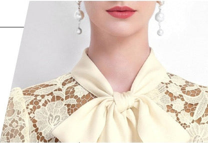 Élodie Luxe Lace Midi Dress