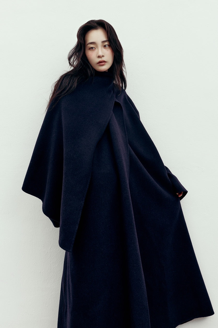 Elara Scarf Collar Wool Coat