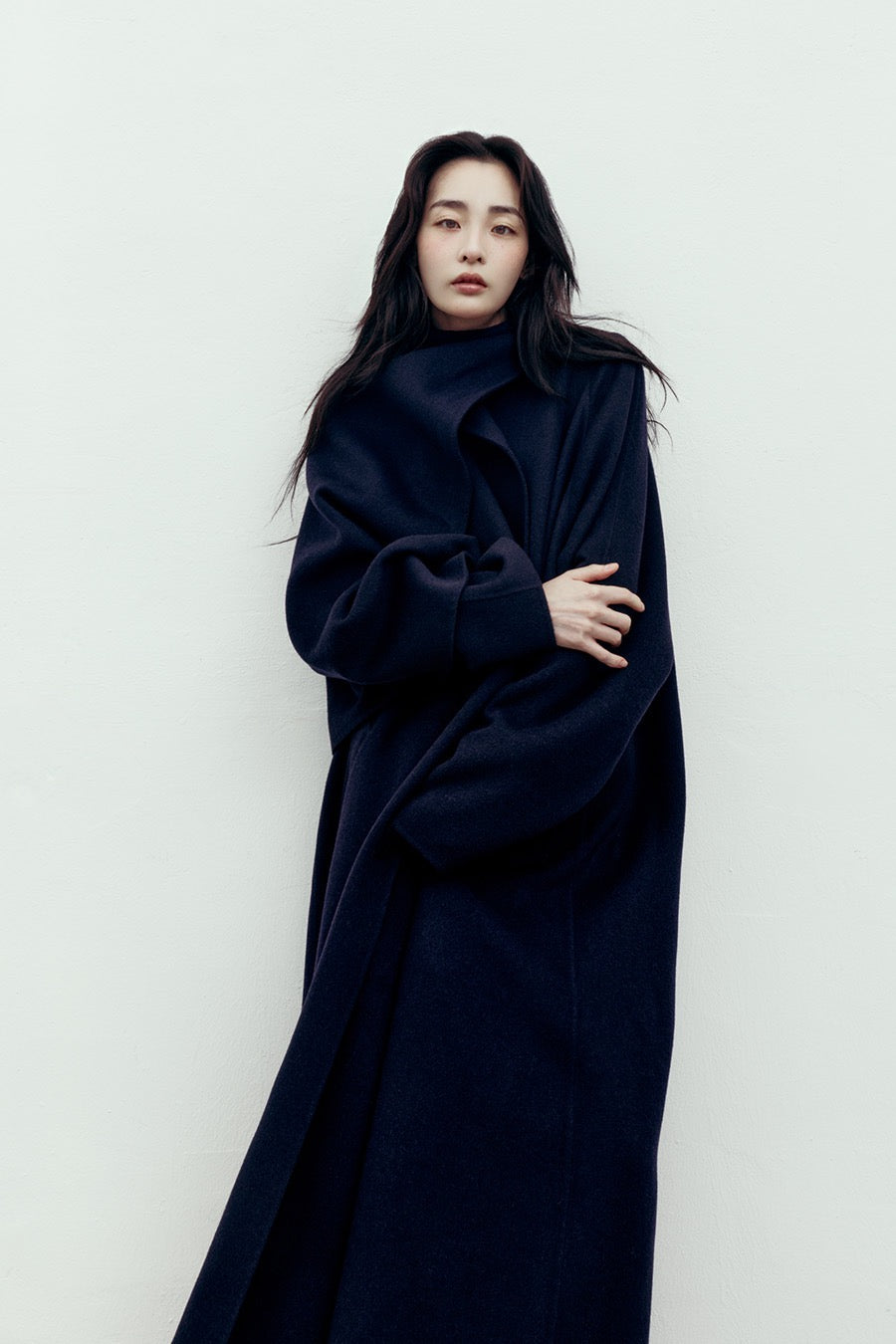 Elara Scarf Collar Wool Coat