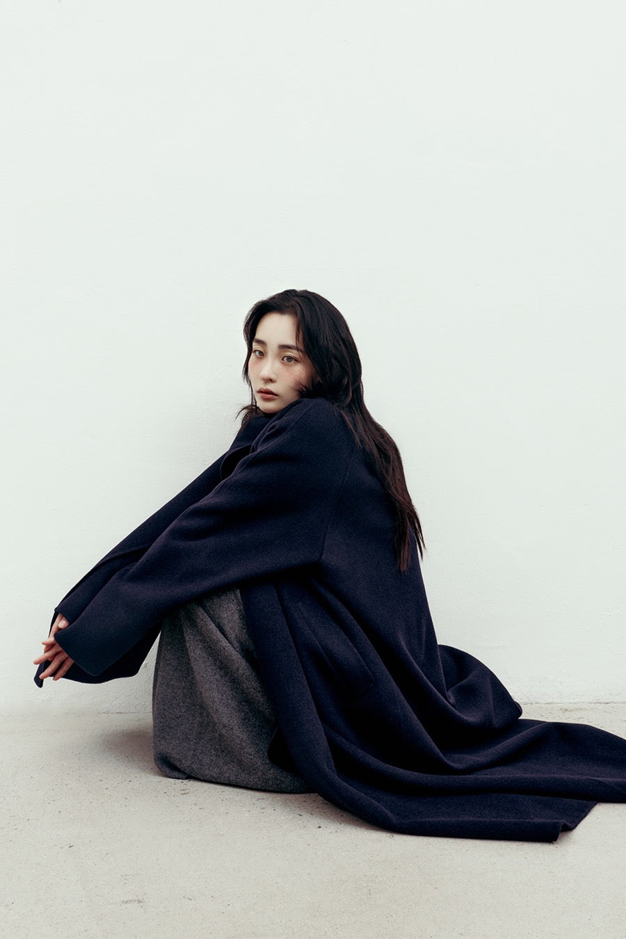 Elara Scarf Collar Wool Coat
