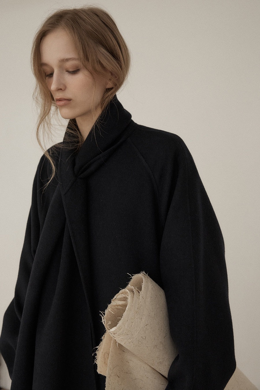 Elara Scarf Collar Wool Coat