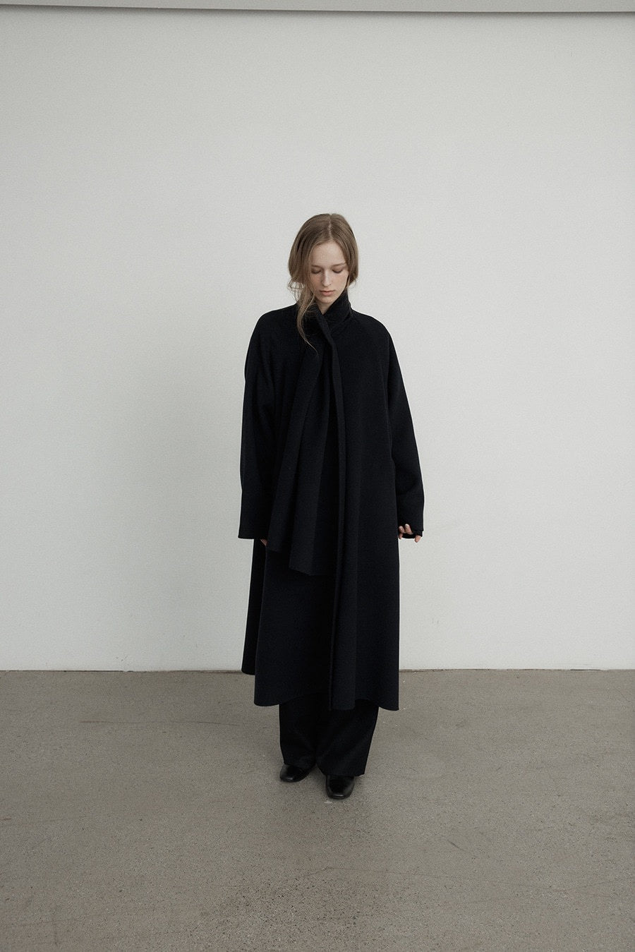 Elara Scarf Collar Wool Coat