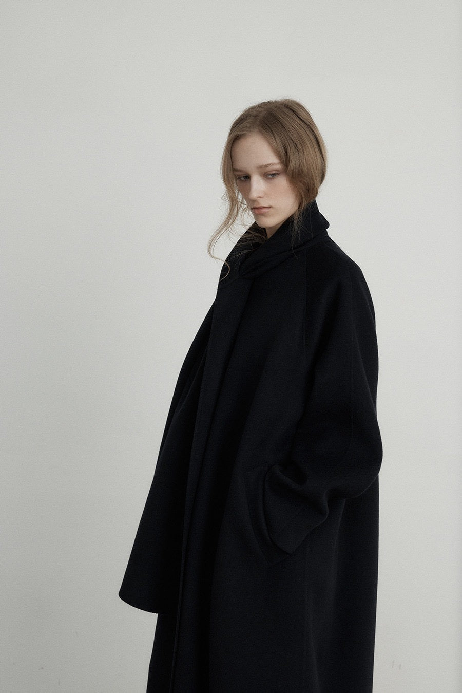 Elara Scarf Collar Wool Coat