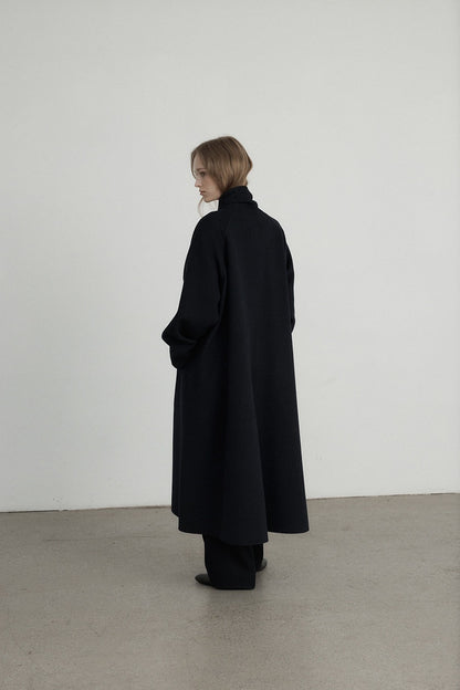 Elara Scarf Collar Wool Coat