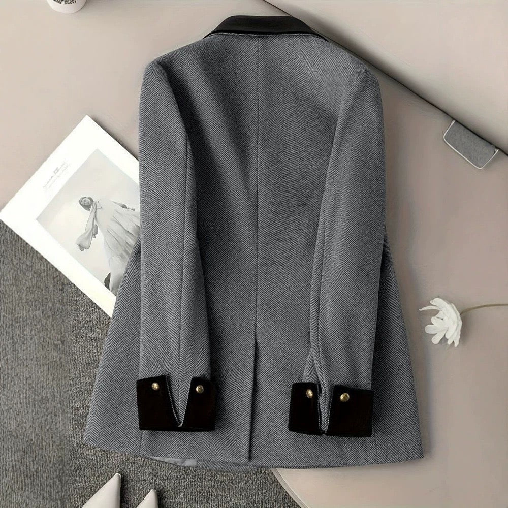 Camille Double-Breasted Longline Blazer