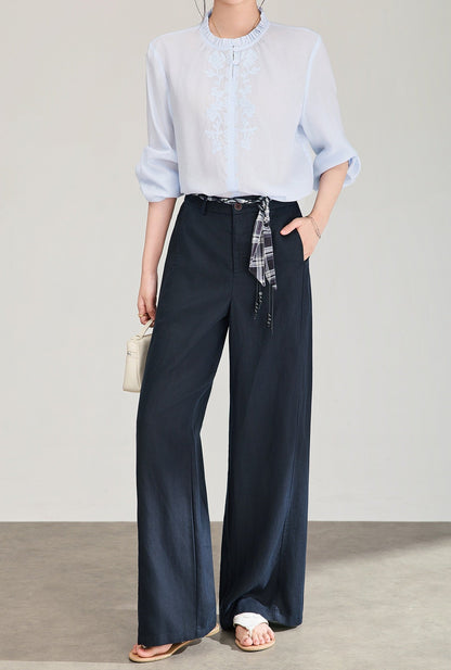 Elara Tencel Linen Blend Pants