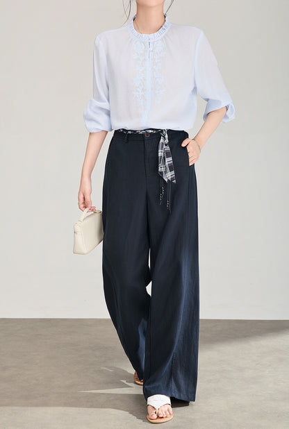 Elara Tencel Linen Blend Pants