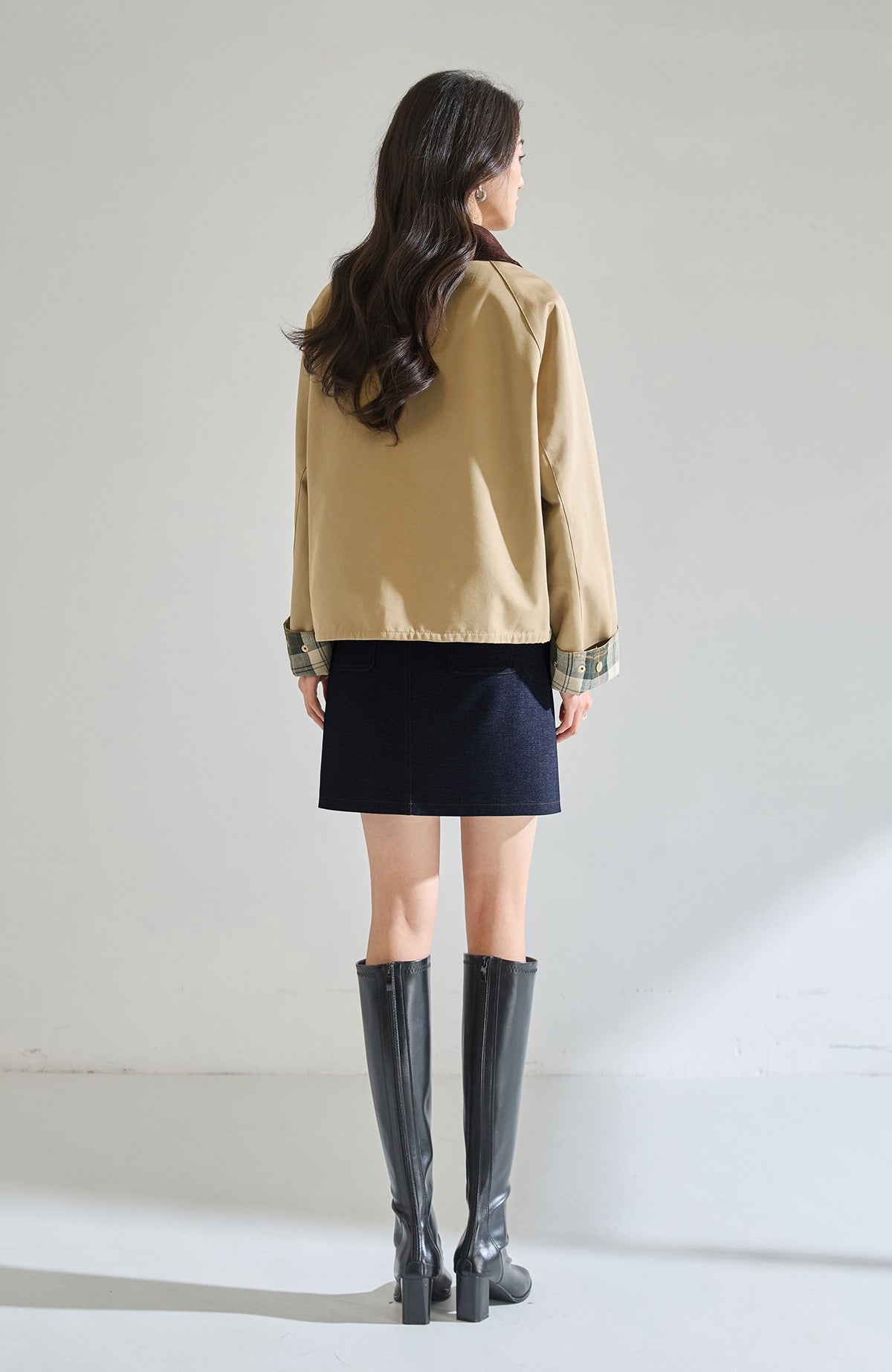 Maren Contrast Collar Jacket