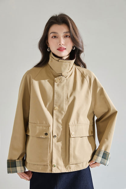 Maren Contrast Collar Jacket