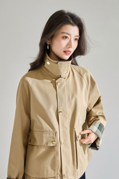 Maren Contrast Collar Jacket