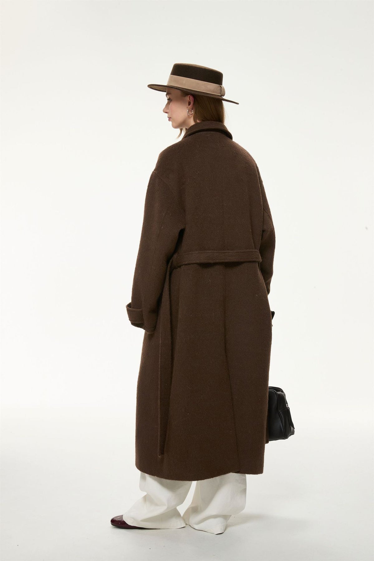Marlowe Double-Breasted Long Coat