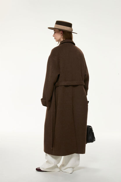 Marlowe Double-Breasted Long Coat