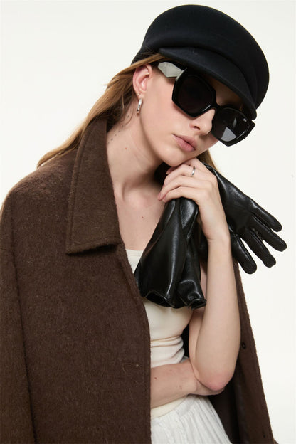 Marlowe Double-Breasted Long Coat