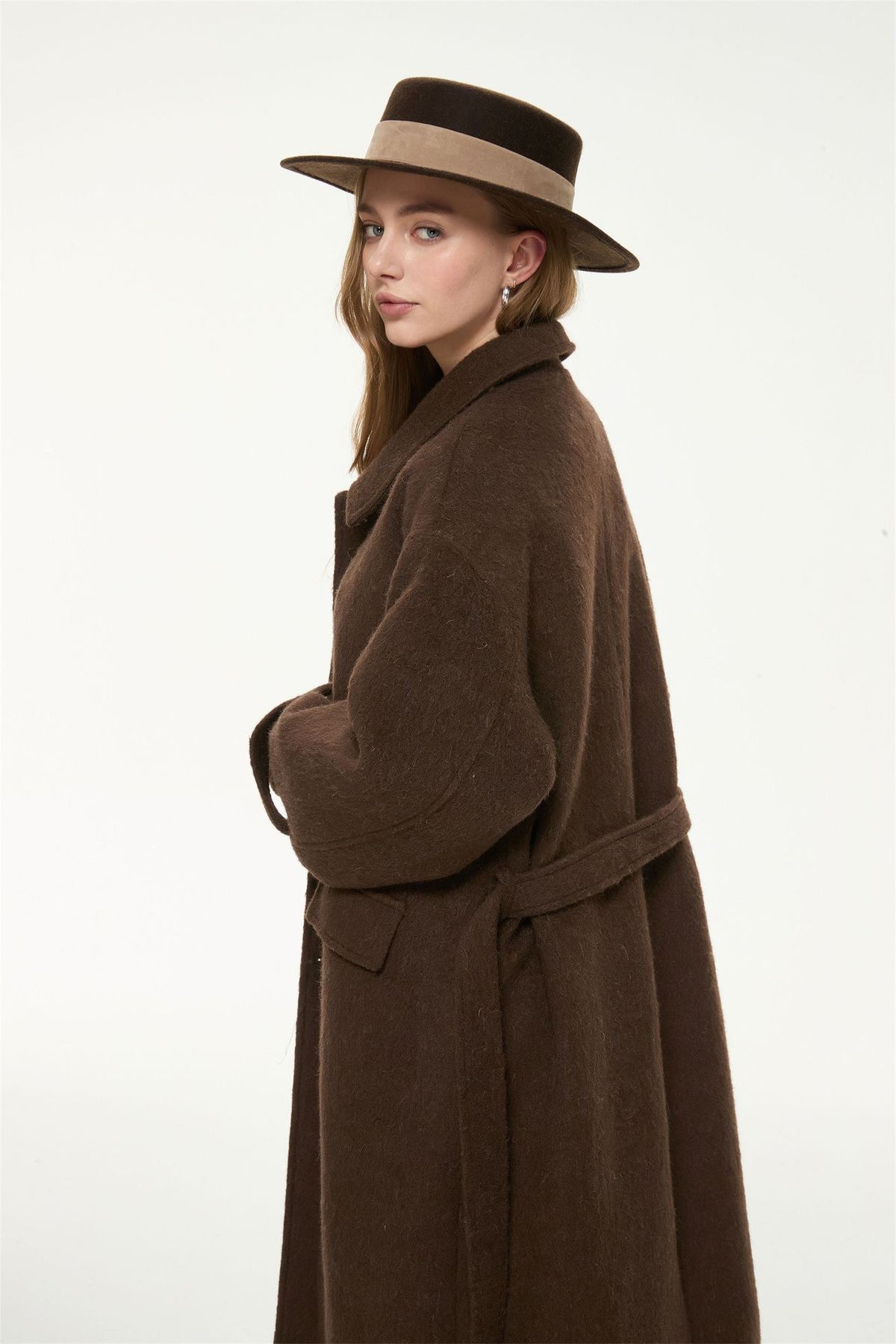 Marlowe Double-Breasted Long Coat