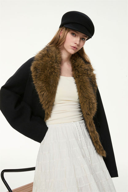 Vivienne Faux Fur Collar Jacket