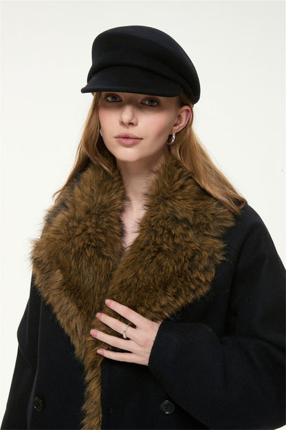 Vivienne Faux Fur Collar Jacket