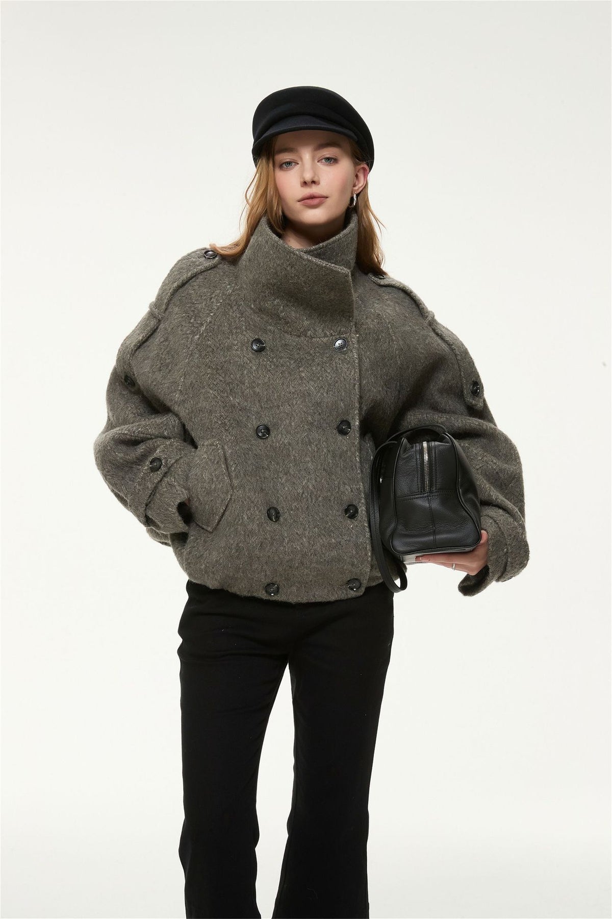 Margot Belted Wool-Blend Jacket