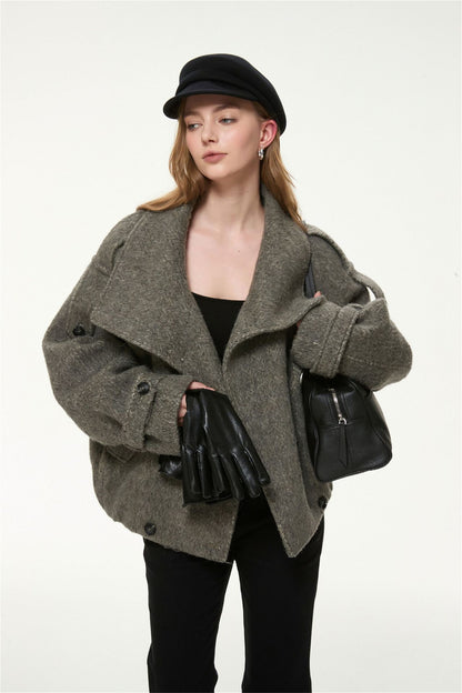 Margot Belted Wool-Blend Jacket