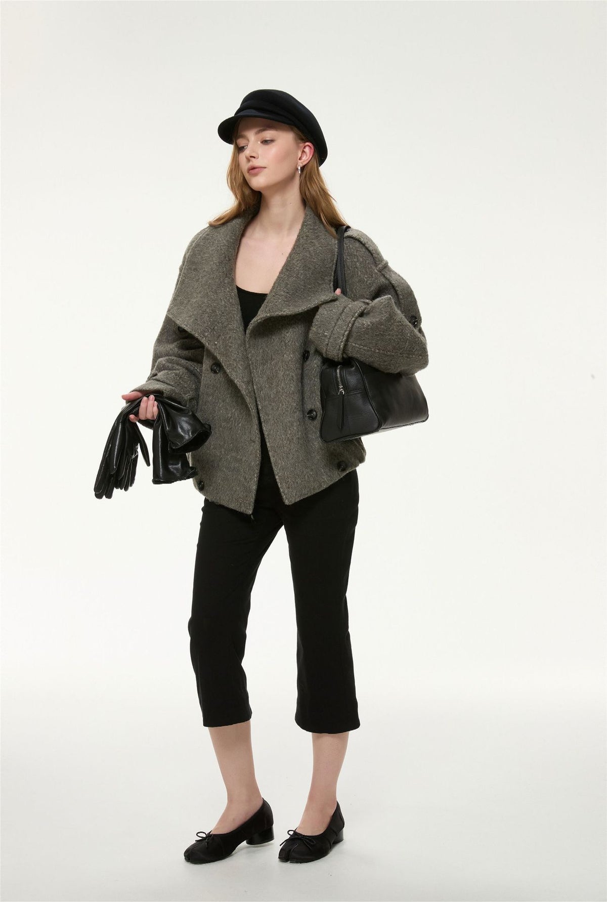 Margot Belted Wool-Blend Jacket