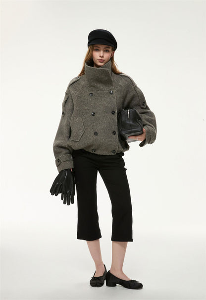 Margot Belted Wool-Blend Jacket