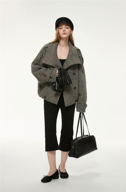 Margot Belted Wool-Blend Jacket