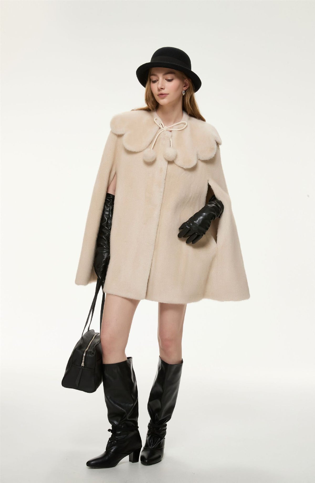 Camille Faux Fur Cape