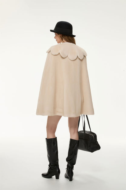 Camille Faux Fur Cape