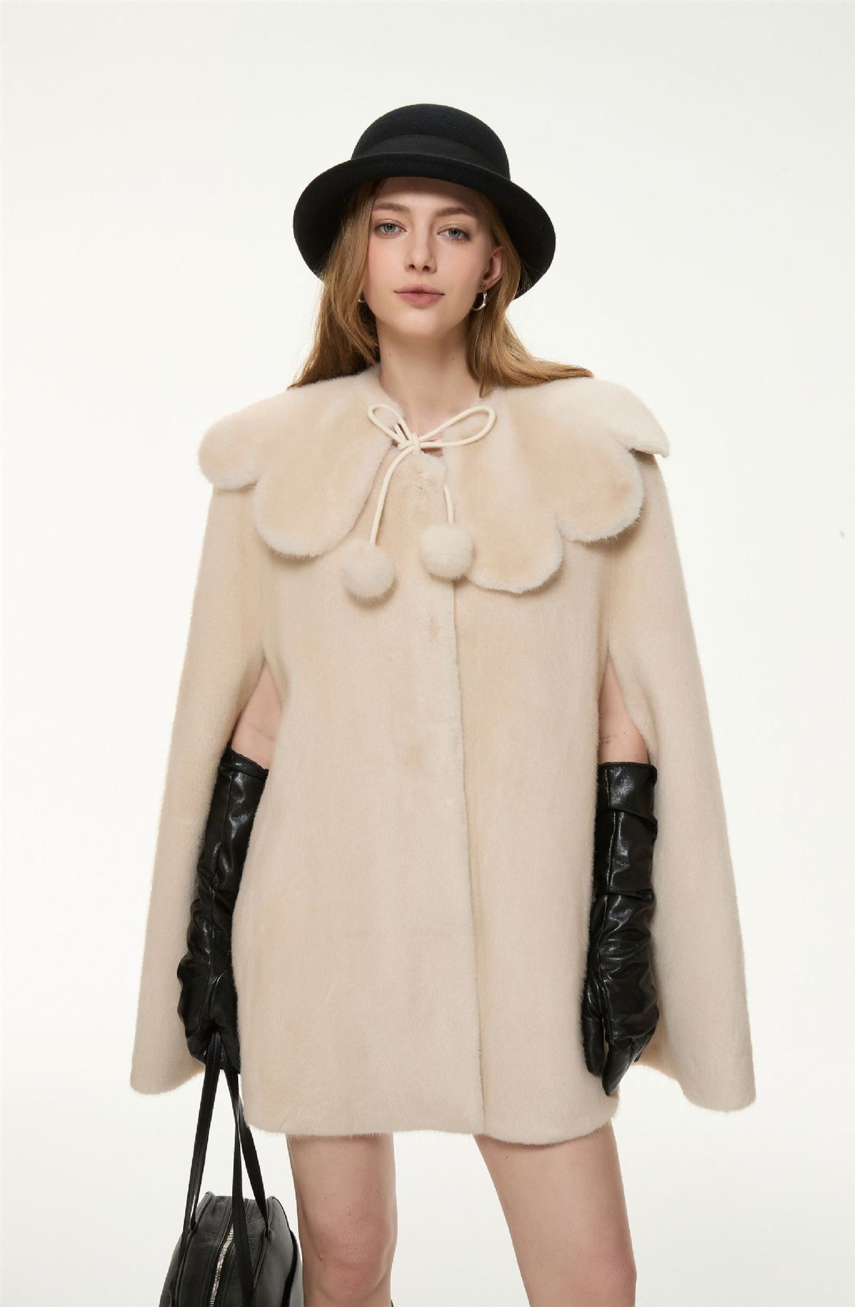 Camille Faux Fur Cape