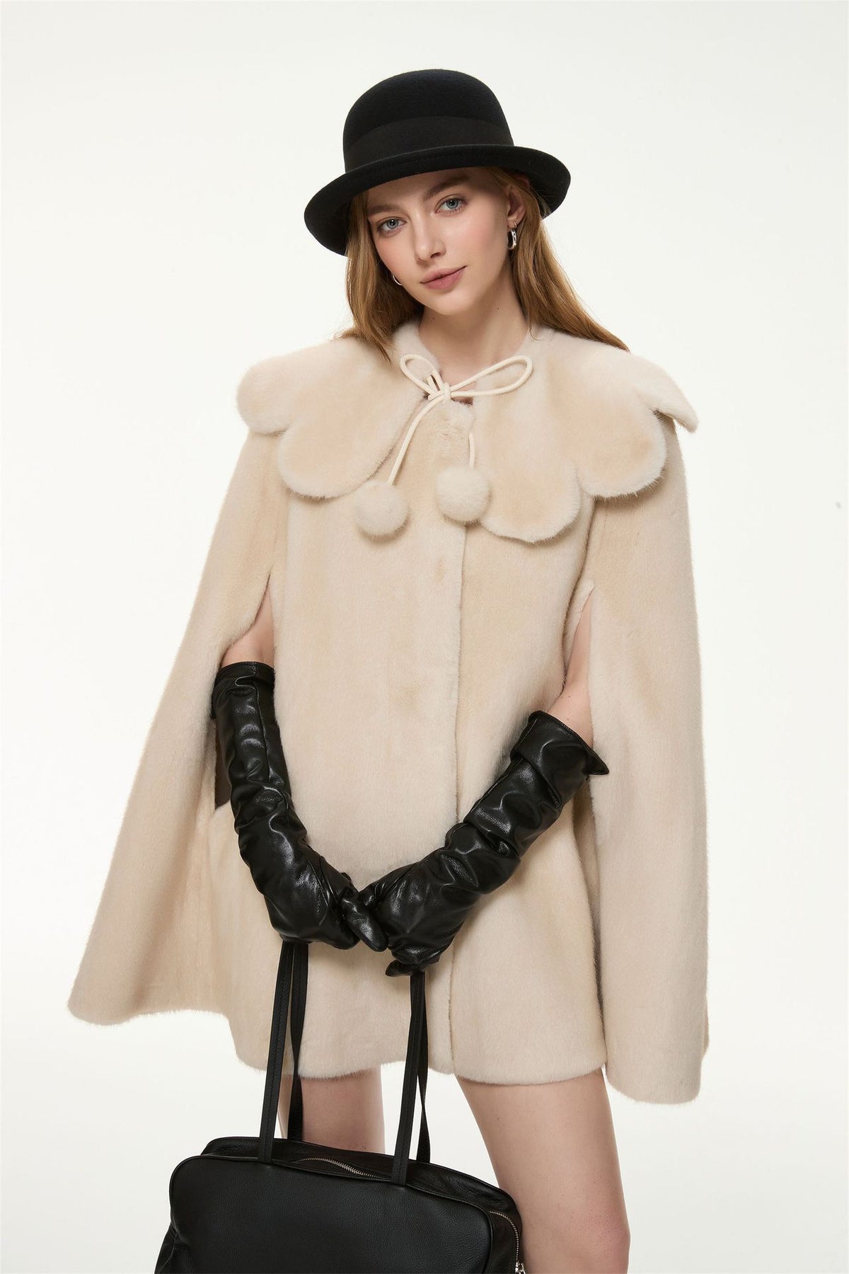 Camille Faux Fur Cape