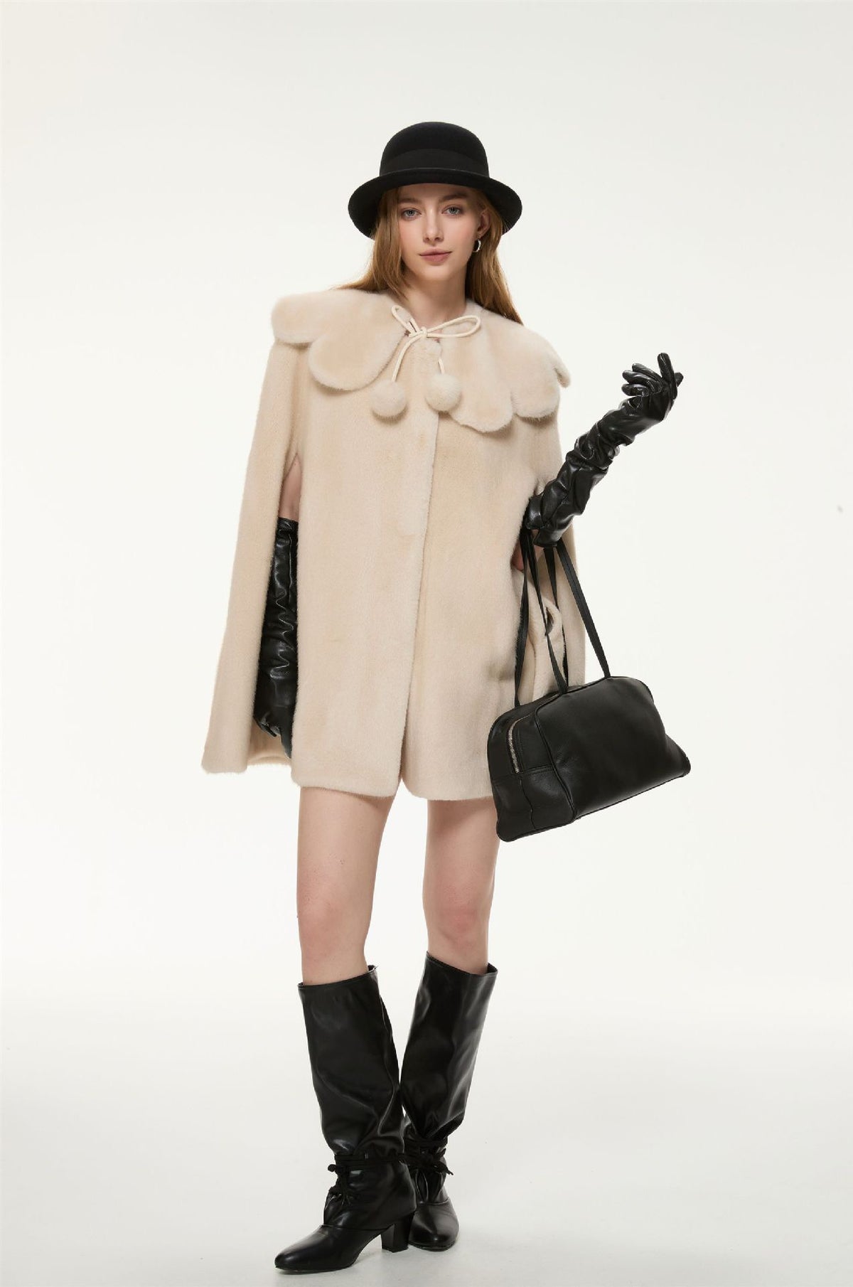 Camille Faux Fur Cape