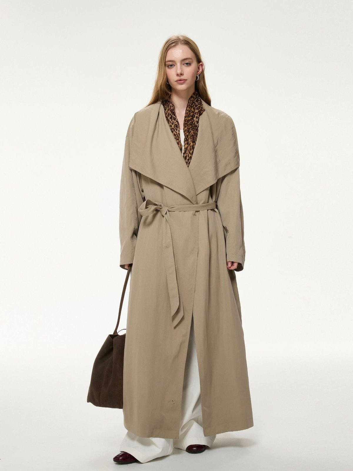 Elara Longline Cotton Trench Coat