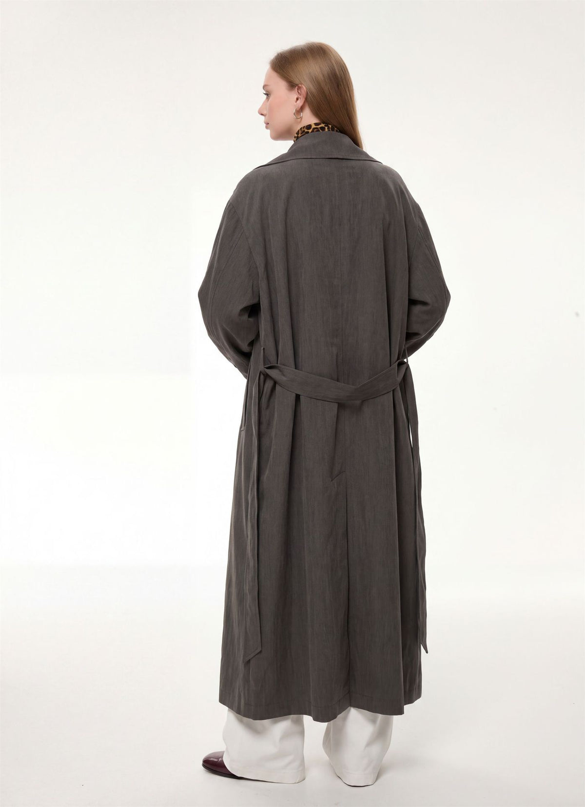 Elara Longline Cotton Trench Coat