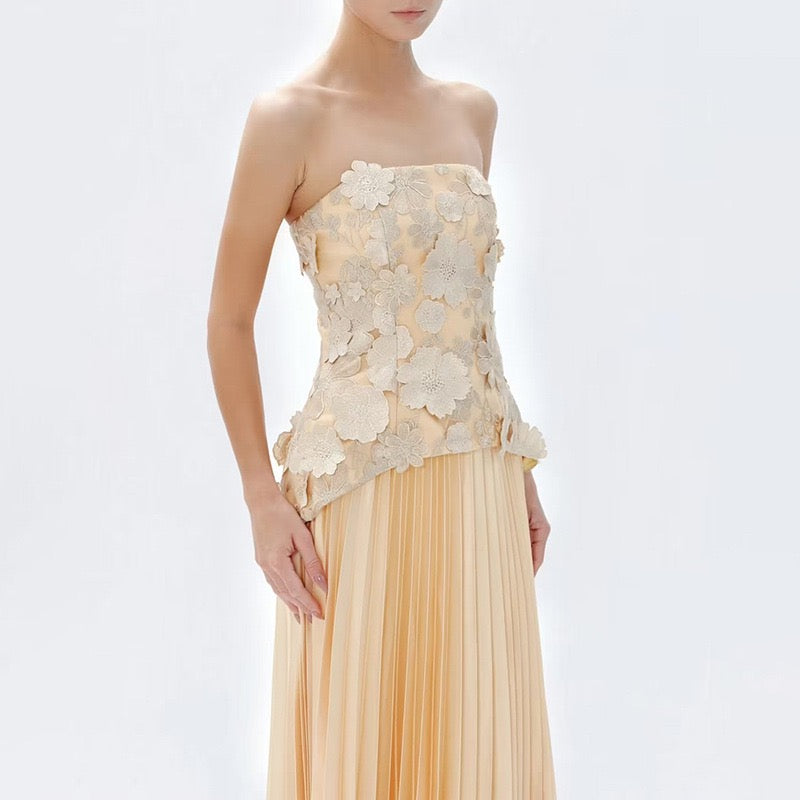 Soleil Bloom Pleated Maxi Set