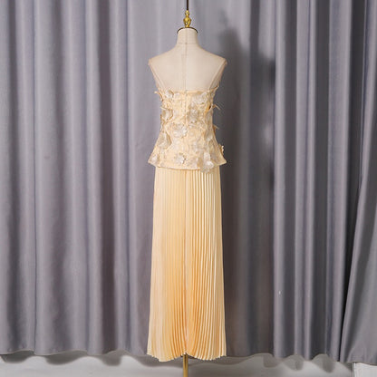 Soleil Bloom Pleated Maxi Set