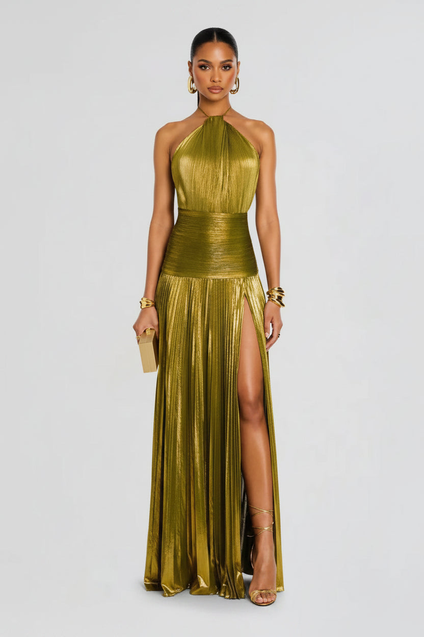 Aurelia Luxe Halter Gown