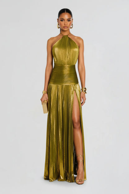 Aurelia Luxe Halter Gown