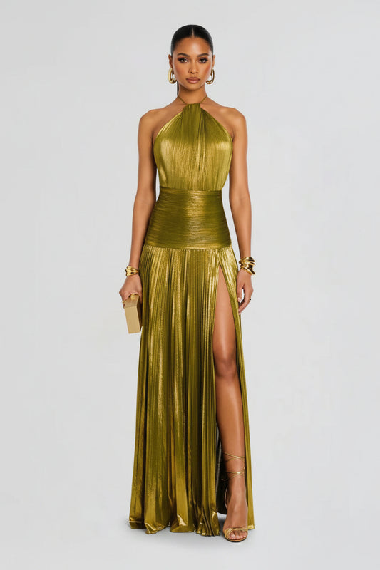 Aurelia Luxe Halter Gown