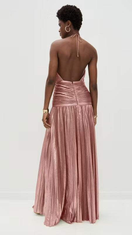 Aurelia Luxe Halter Gown